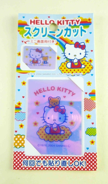 【震撼精品百貨】Hello Kitty 凱蒂貓~KITTY貼紙-螢幕貼紙-熊
