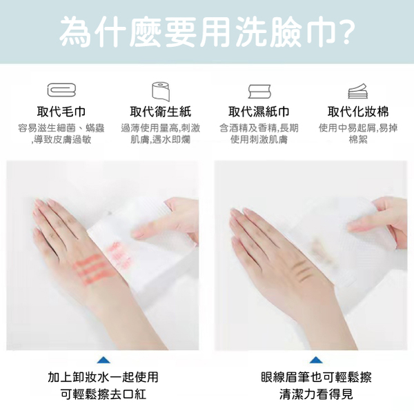 洗臉巾 乾濕兩用 卸妝巾 臉部清潔 一次性 抽取式 product thumbnail 6