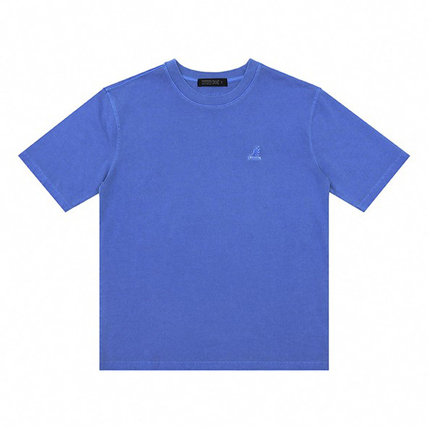 KANGOL 短袖 短T 藍色 水洗 刺繡LOGO 寬版 袋鼠 中性 6225102780