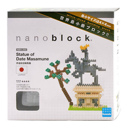 【日本 Kawada 河田】Nanoblock 迷你積木 伊達政宗騎馬像 NBH-045