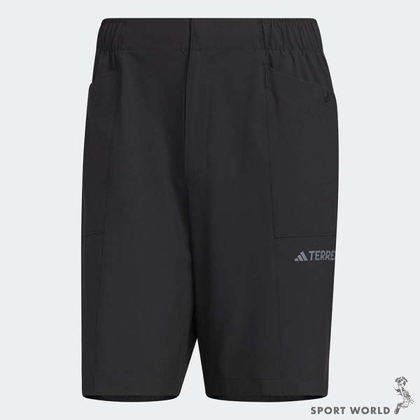 Adidas 男短褲 口袋 防潑水 黑【運動世界】IL8948