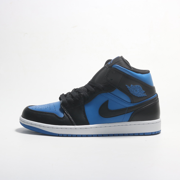 NIKE 休閒鞋 AIR JORDAN 1 MID 黑藍 AJ1 中筒 經典 男 DQ8426-042 product thumbnail 4