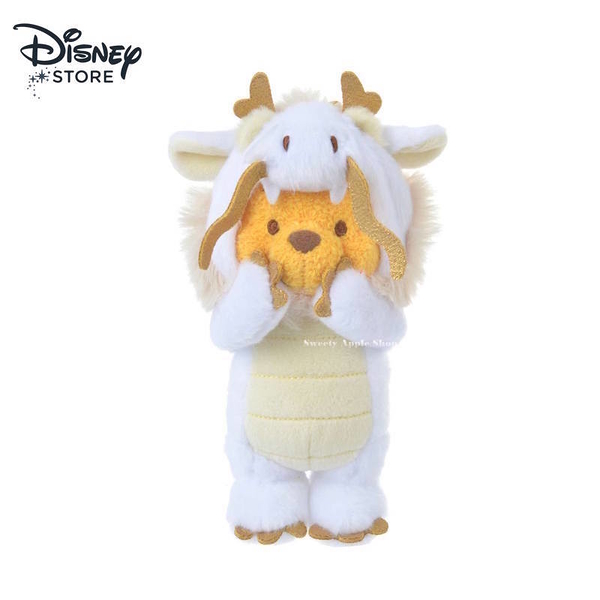 【SAS】日本限定 迪士尼商店 Disney Store 小熊維尼 ETO POOH 龍年 白 掛勾鑰匙圈 吊飾玩偶娃娃