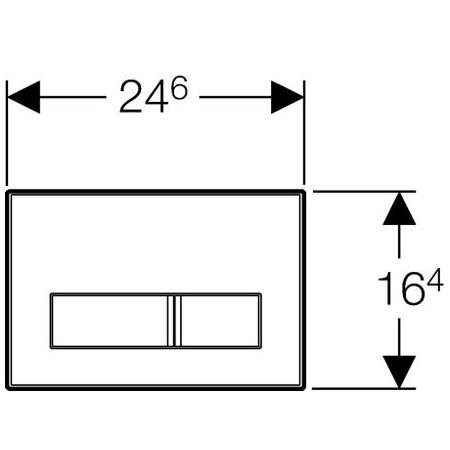 【麗室衛浴】瑞士原裝GEBERIT Sigma50 埋壁按鈕雙冲水面板 115788SD5 product thumbnail 2