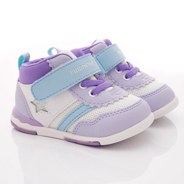 日本Moonstar機能童鞋 HI系列頂級學步款 MSB959紫白(寶寶段) product thumbnail 2