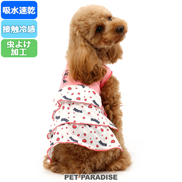 【PET PARADISE 寵物精品】 DISNEYY 米妮涼感愛心洋裝 (3S/SS) 寵物衣服