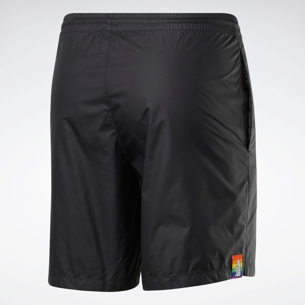 REEBOK TS PRIDE WVN 男裝 女裝 短褲 慢跑 休閒 情侶 串標 彩虹旗 黑【運動世界】GL5798 product thumbnail 3