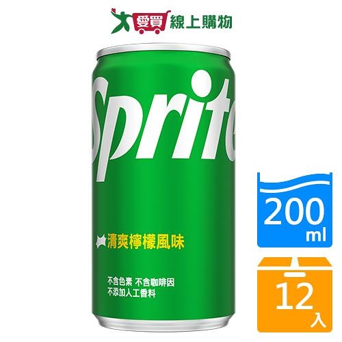 雪碧迷你罐200ml x12入【愛買】