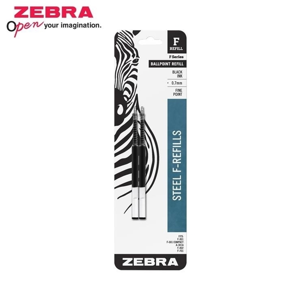 【南紡購物中心】(美版)日本ZEBRA原子筆筆芯替芯0.7mm油性F REFILL 855系列筆蕊(2支入)