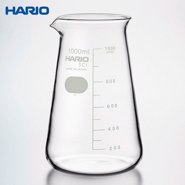 HARIO SCI 錐形燒杯 燒杯 實驗燒杯 耐熱玻璃 1000ml