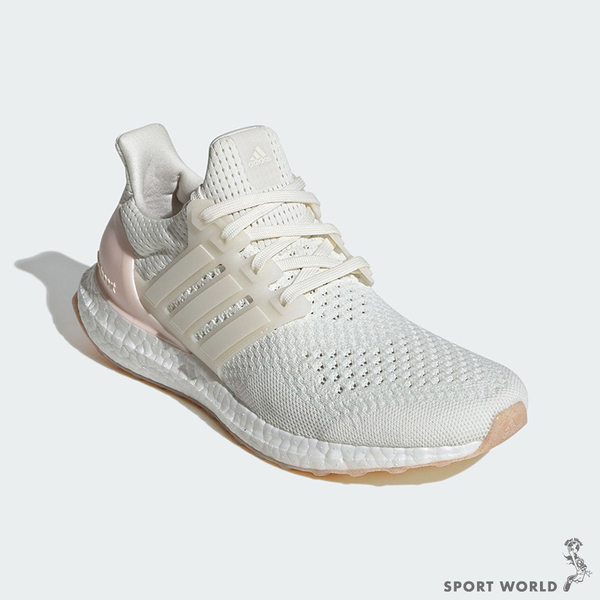 Adidas 女鞋慢跑鞋避震包覆ULTRABOOST 1.0 白粉【運動世界】IF5268 