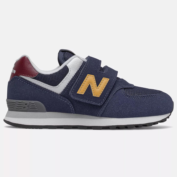 New Balance 574 W 童鞋 中童 休閒 慢跑 麂皮 復古 深藍【運動世界】PV574HW1