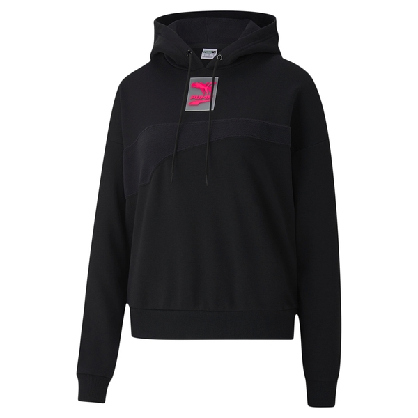 Puma EVIDE WINT HOODY 女裝 長袖 連帽 帽T 棉質 街頭 休閒 黑【運動世界】59931401