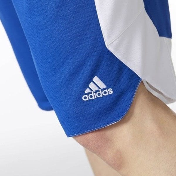 Adidas 男 寶藍 白 短褲 籃球褲 雙面穿 團體籃球褲 球褲 透氣 球衣 短褲 刺繡 運動褲 CD8684
