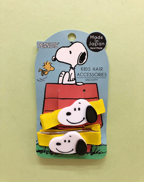 【震撼精品百貨】史奴比Peanuts Snoopy ~SNOOPY 髮夾-黃(2入)#81638