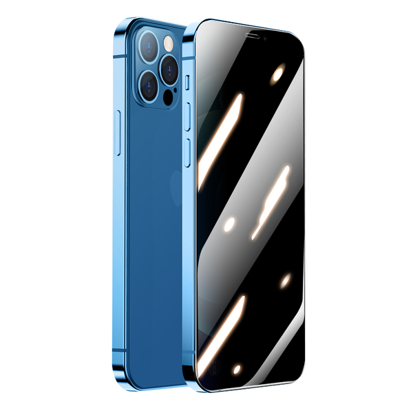 360度防偷窺 鋼化膜 超薄 滿版玻璃貼 防窺 保護貼 蘋果 iPhone 14 13 12 pro系列 弧邊 保護貼 玻璃膜