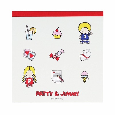 【震撼精品百貨】彼得&吉米patty & jimmy~日本sanrio三麗鷗 彼得&吉米方型便條本-復古*72106