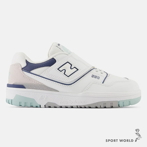 New Balance 550 童鞋 中童 休閒鞋 白藍【運動世界】PHB550WA-M