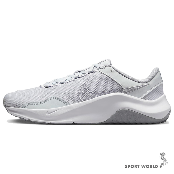 Nike 女鞋 訓練鞋 健身 舉重 支撐 Legend Essential 3 NN 灰白【運動世界】DM1119-004