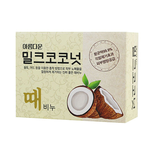 韓國奇蹟仙女去角質搓仙皂-椰奶【愛買】 product thumbnail 2