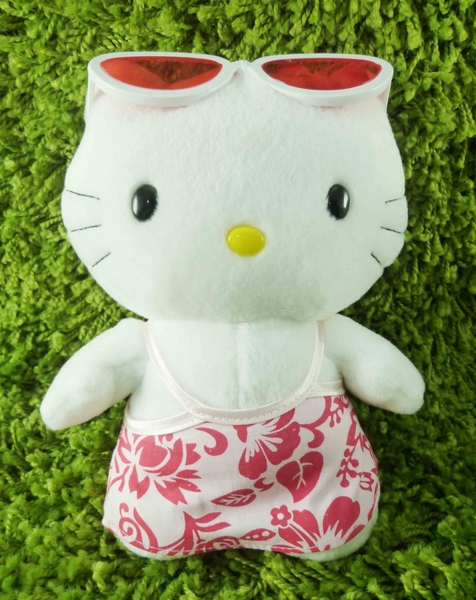 【震撼精品百貨】Hello Kitty 凱蒂貓~KITTY絨毛娃娃-夏威夷裝扮-女