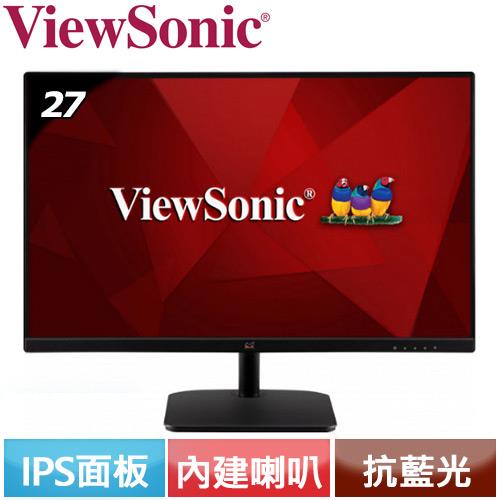 ViewSonic優派 27型 IPS液晶螢幕 VA2732-MHD