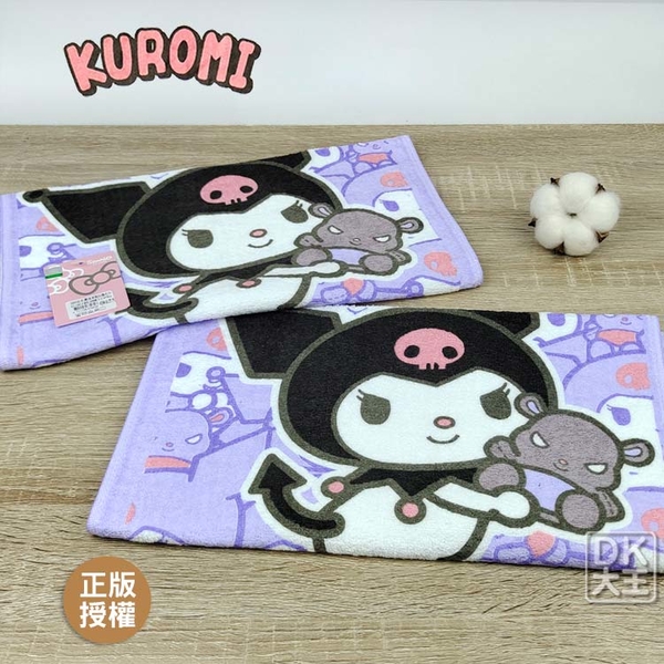 酷洛米 KUROMI 抱玩偶 純棉毛巾 吸水大毛巾 日本正版授權【DK大王】 product thumbnail 6