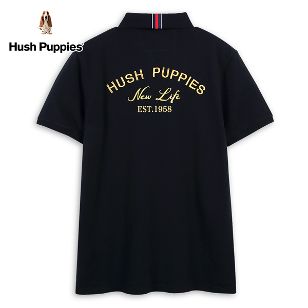 Hush Puppies POLO衫 男裝經典品牌立體英文繡花刺繡狗短袖POLO衫 product thumbnail 4