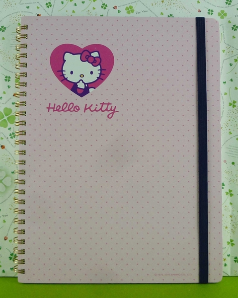 【震撼精品百貨】Hello Kitty 凱蒂貓~筆記本~愛心點點~淡粉紅【共1款】