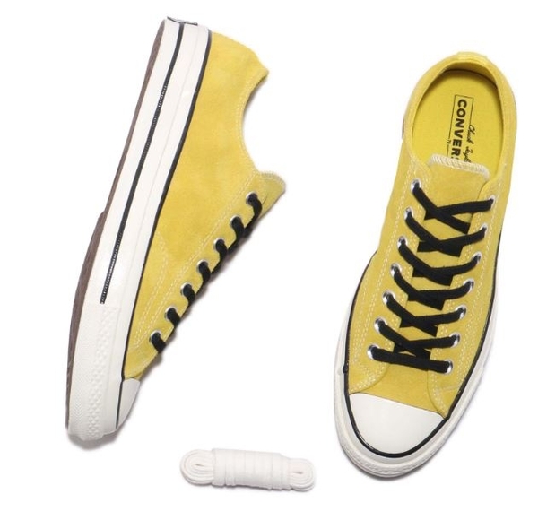 Converse 低筒休閒鞋 中性鞋 帆布鞋 黃色麂皮 ALL STAR 163760C product thumbnail 6