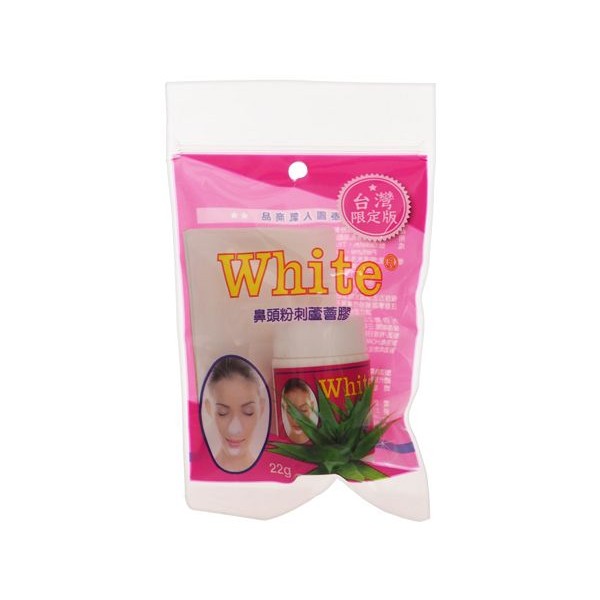 泰國white 蘆薈膠毛孔粉刺凝膠面膜(22g)【小三美日】鼻貼／去除黑頭粉刺／局部貼 D240153