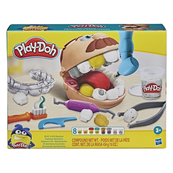 Play-Doh培樂多黏土 鑲金小牙醫 Drill'n Fill Dentist TOYeGO 玩具e哥