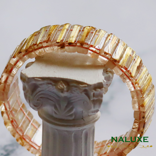 【Naluxe】高品清透料厚絲鈦晶開運手排12mm(水晶之王招正財偏財旺人緣) product thumbnail 4