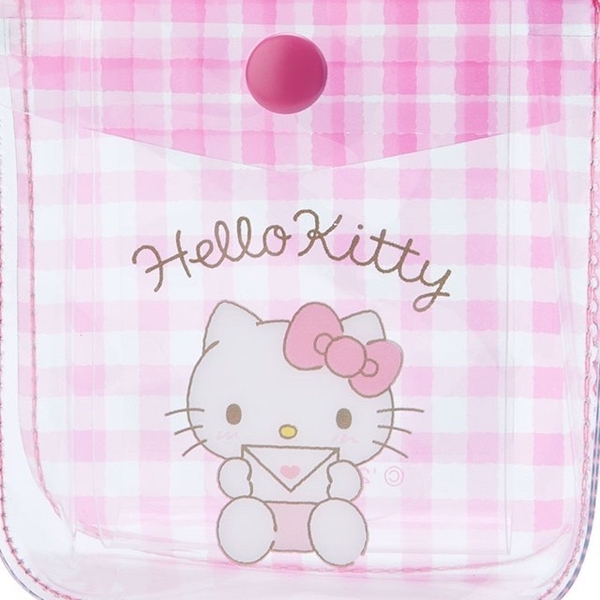 【震撼精品百貨】Hello Kitty_凱蒂貓~日本SANRIO三麗鷗 KITTY透明扣式零錢包附愛心扣環*76315 product thumbnail 4