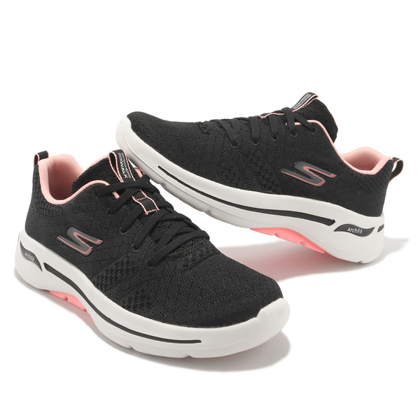 SKECHERS Go Walk Arch Fit-Unify 女 黑 運動鞋 避震 戶外鞋 健走鞋 KAORACER 124403BKPK product thumbnail 6