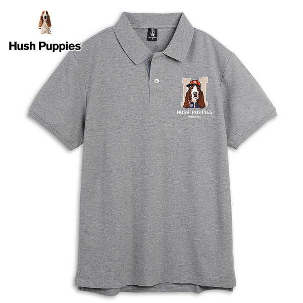 Hush Puppies POLO衫 男裝密西根美式休閒圖騰短袖POLO衫 product thumbnail 3