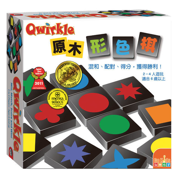 『高雄龐奇桌遊』 原木形色棋 Qwirkle 繁體中文版 正版桌上遊戲專賣店
