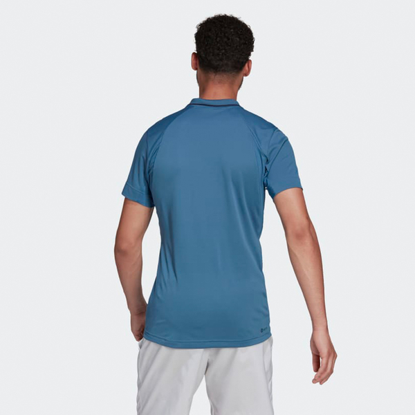 【現貨】Adidas TENNIS FREELIFT 男裝 短袖 POLO衫 休閒 網球 散熱 藍【運動世界】HB9137 product thumbnail 5
