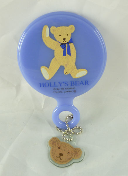 【震撼精品百貨】Holly's Bear 泰迪熊~巧妝鏡『藍紫』