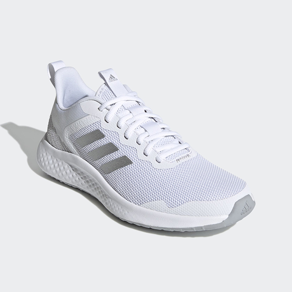 【五折出清】Adidas FluidStreet 女 慢跑鞋 白 銀 G58104 product thumbnail 4