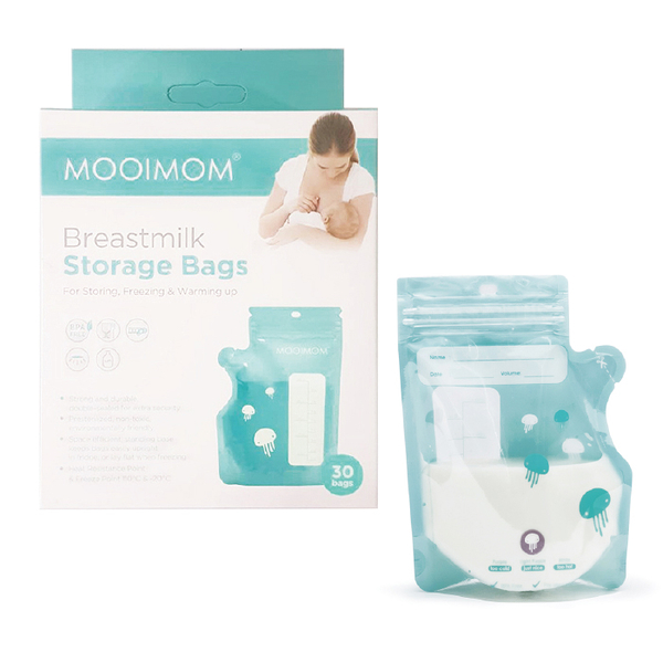 MOOIMOM 沐伊孕哺 站立式感溫母乳儲存袋250ml (30入)