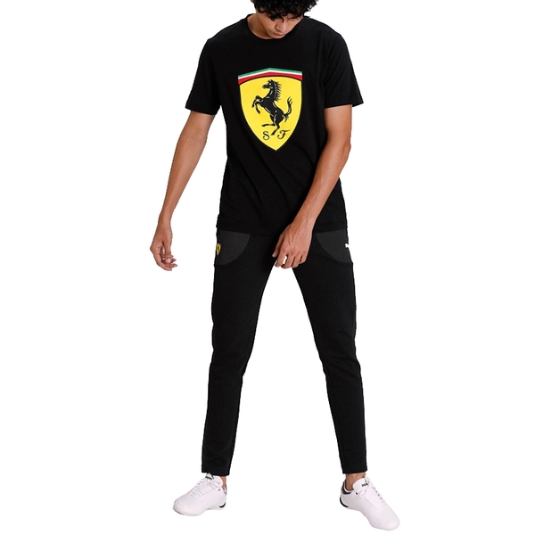 Puma Ferrari 男 黑 短袖 上衣 法拉利 棉T 短T 運動 休閒 F1賽車 圓領上衣 59795602 product thumbnail 2