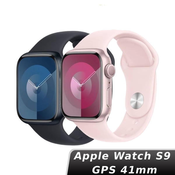 Apple Watch S9 GPS 41mm 淡粉色午夜色運動型錶帶-S/M | S9系列| Yahoo