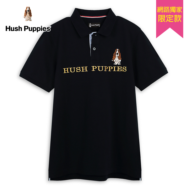 Hush Puppies POLO衫 男裝經典品牌立體英文刺繡狗短袖POLO衫 product thumbnail 3