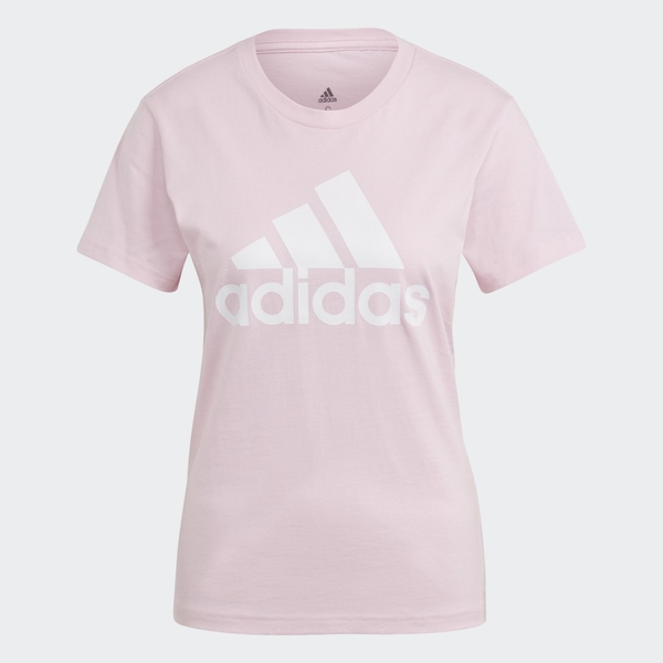 Adidas ESSENTIALS 女款粉色休閒短袖上衣 GL0726 product thumbnail 4