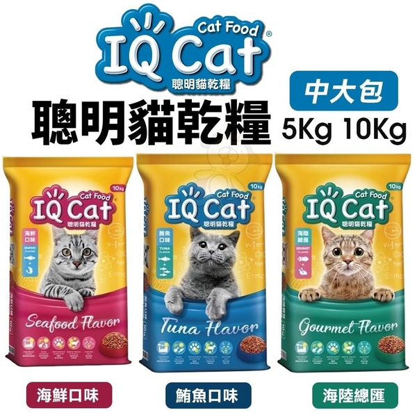 【2包組免運】IQ Cat 聰明貓乾糧 10KG 成貓飼料 貓飼料 貓糧『寵喵樂旗艦店』 product thumbnail 3