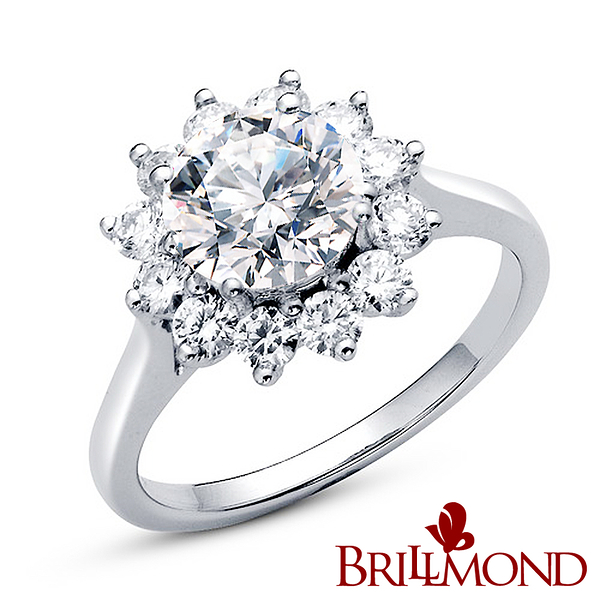 【BRILLMOND】GIA 1克拉18K金永恆璀璨鑽戒(I/I1 18K白金台)