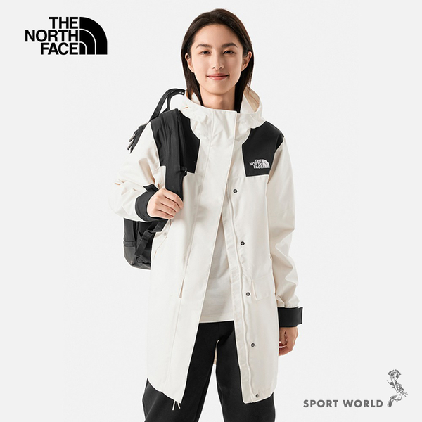 The North Face 北面 女裝 連帽外套 衝鋒衣 防水 米白【運動世界】NF0A81RZN3N