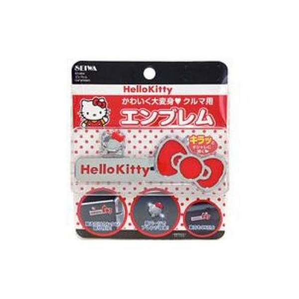 【震撼精品百貨】Hello Kitty 凱蒂貓~HELLO KITTY 車用裝飾徽章