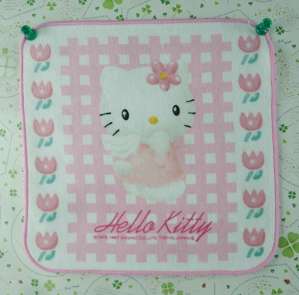 【震撼精品百貨】Hello Kitty 凱蒂貓~方巾-限量款-粉白天使